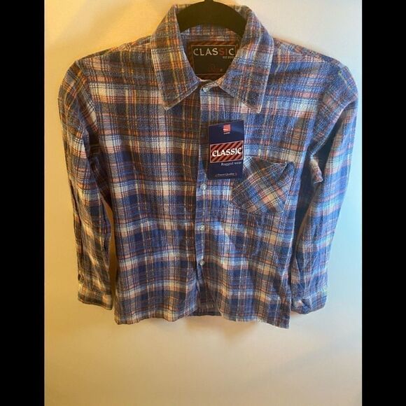💧Classic Rugged wear long sleeve flannel shirt -8 - Picture 1 of 6